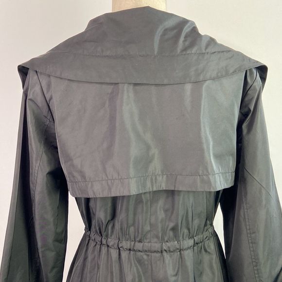 Elie Tahari black nylon zip 3/4 jacket - Picture 11 of 16